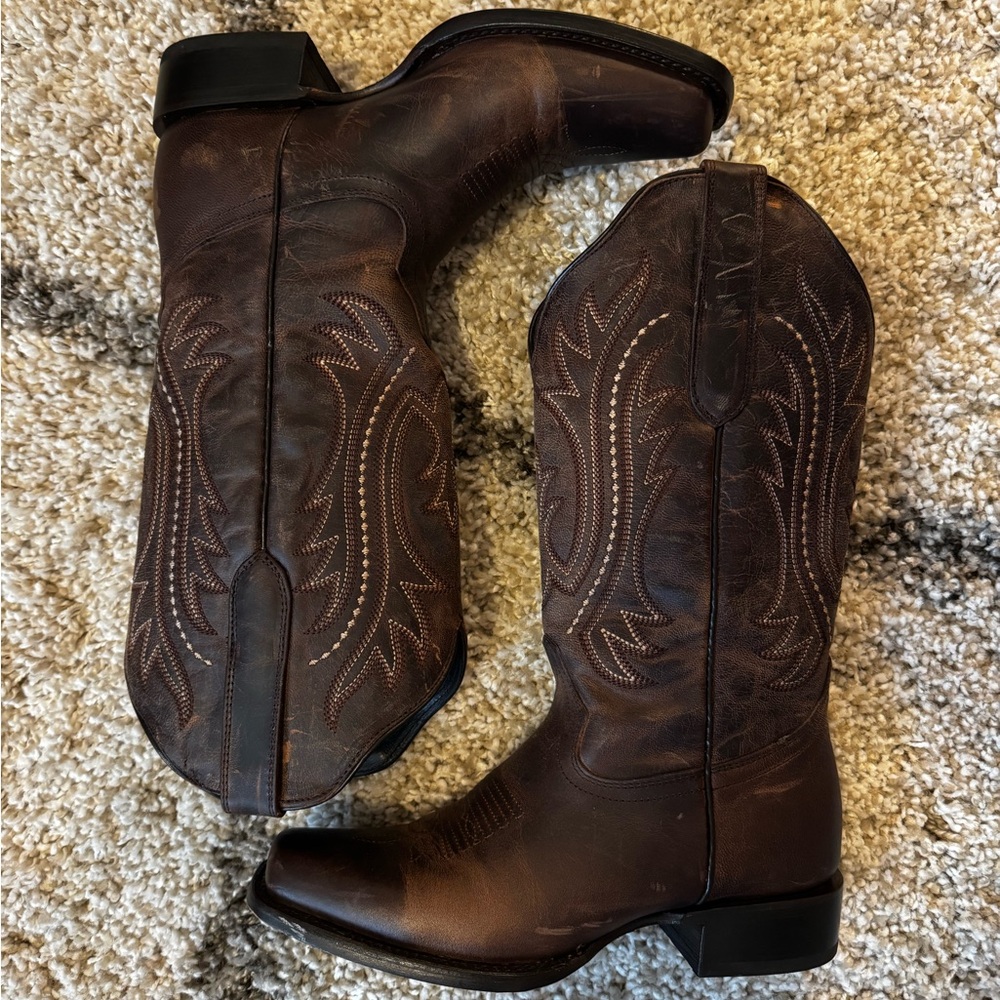 J.B. Dillon Brown Western Boots